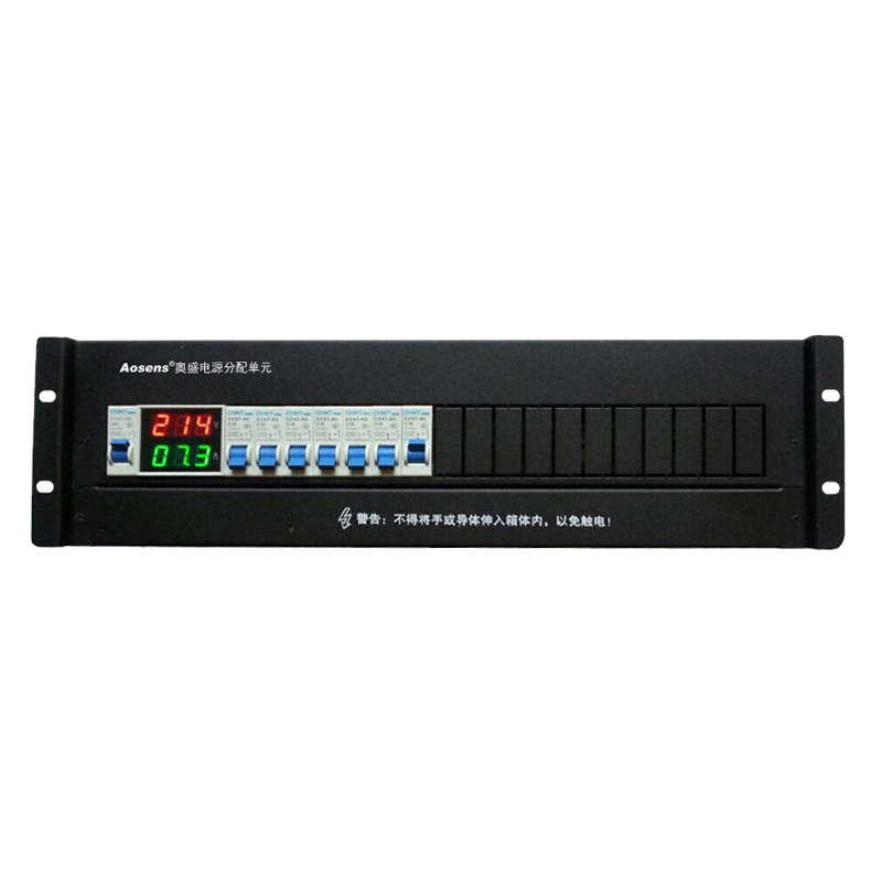 定制3U05 機柜架頂單聯(lián)分配單元 交流配電箱 通信設(shè)備單元 電壓電流顯示